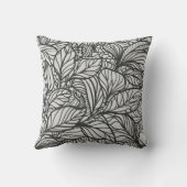 白黒の離れパターン クッション (裏面)