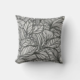 白黒の離れパターン クッション