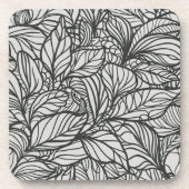 白黒の離れパターン コースター (正面)