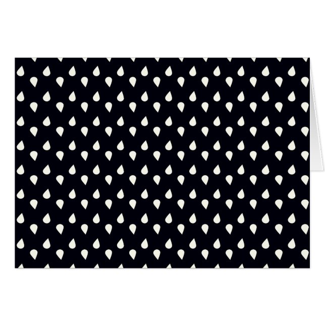 白黒の雨粒 (正面横)