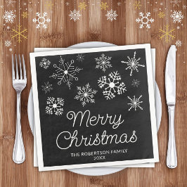 白黒の雪の結晶クリスマスパーティー