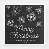 白黒の雪の結晶クリスマスパーティー (正面)