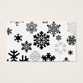 白黒の雪の結晶