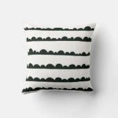 白黒の雲枕 クッション (裏面)