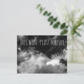 白黒の雲 ポストカード (スタンド正面)