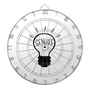 白黒の電球 ダーツボード