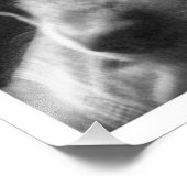 白黒の青いヒーラー フォトプリント            (角)