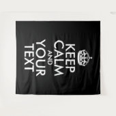 白黒の静保かなとテキスト タペストリー (正面(横))