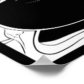 白黒の静寂：仏禅園 ポスター (角)