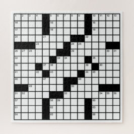 白黒の面白いクロスワードゲーム ジグソーパズル