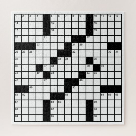 白黒の面白いクロスワードゲーム ジグソーパズル (縦)