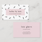 白黒の鞭パターン鞭の芸術家 名刺 (正面/裏面)