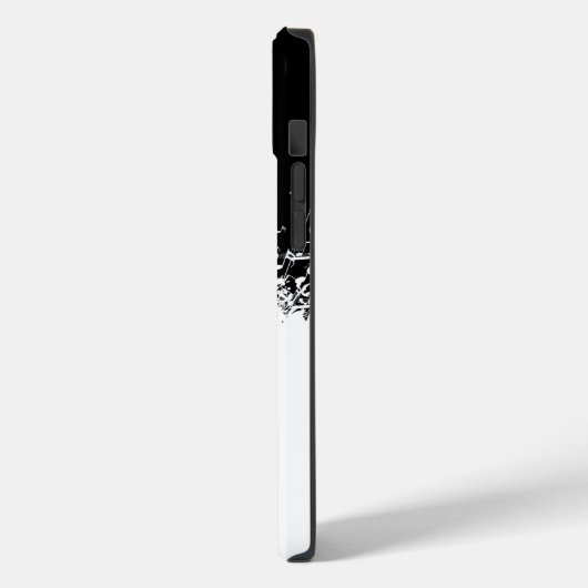 白黒の音楽の爆発 Case-Mate iPhoneケース (裏面 / 左)