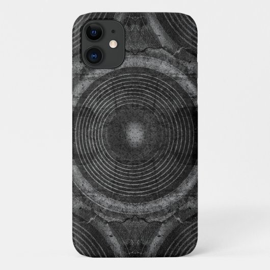 白黒の音楽スピーカー Case-Mate iPhoneケース (裏面)