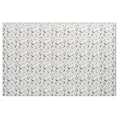 白黒の音楽ノートパターン ファブリック (ファットクウォーター)