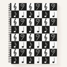 白黒の音楽パターン