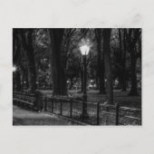 白黒の風景写真 – セントラルパーク ポストカード (正面)