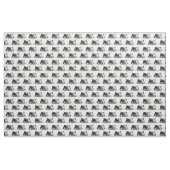 白黒の馬の頭 ファブリック (ヤード)