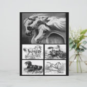 白黒の馬アートによる紙制作 (スタンド正面)