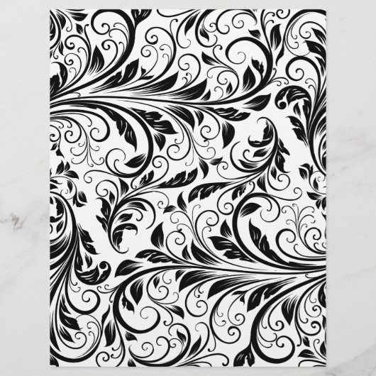 白黒の馬アートによる紙制作 (裏面)