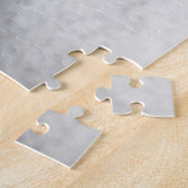 白黒の馬写真 ジグソーパズル (側面)