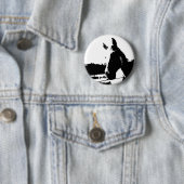 白黒の馬 缶バッジ (インサイチュ)