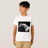 白黒の馬 Tシャツ (正面フル)