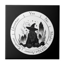 白黒の魔女の振り子板 タイル