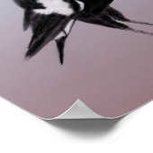 白黒の鳥 ポスター (角)