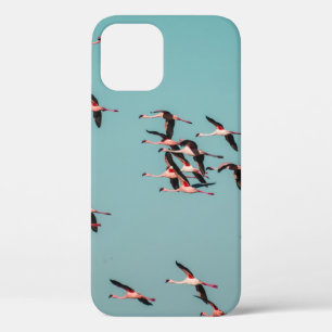 白黒の鳥 iPhone 12ケース