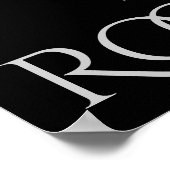 白黒の鶏のドラマチックなチキンファーム ポスター (角)