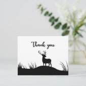 白黒の鹿ミニマル記念葬式 サンキューカード (スタンド正面)