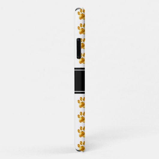 白黒の黄金の手足と書道 Case-Mate iPhoneケース (裏面/右)