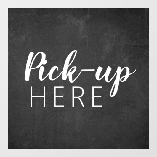 白黒の黒板 |レストランのピックアップ ウィンドウサイン (シート)