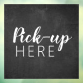 白黒の黒板 |レストランのピックアップ ウィンドウサイン (シート3)