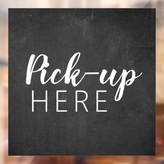 白黒の黒板 |レストランのピックアップ ウィンドウサイン (シート2)