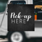 白黒の黒板 |レストランのピックアップ ウィンドウサイン