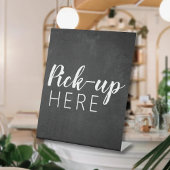 白黒の黒板 |レストランのピックアップ 台座サイン
