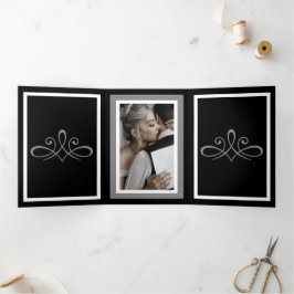 白黒の3重文字折りプログラム 三つ折りプログラム