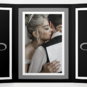 白黒の3重文字折りプログラム 三つ折りプログラム (内部中)