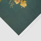 白黒のCatヴィンテージフローラの分離 薄葉紙 (詳細)