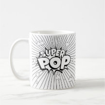 白黒のDIY SUPER POP コミックポップアート