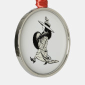 白黒のDressup メタルオーナメント (右)