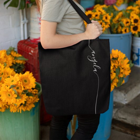 白黒のGlamシグネエレガントクション トートバッグ