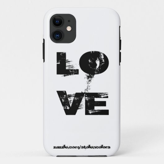 白黒のiPhoneを愛す Case-Mate iPhoneケース (裏面)
