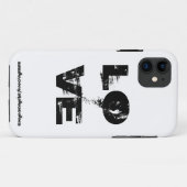 白黒のiPhoneを愛す Case-Mate iPhoneケース (裏面(横))