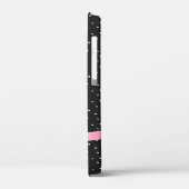 白黒のiPhoneケースのピンクボウ Case-Mate iPhoneケース (裏面 / 左)