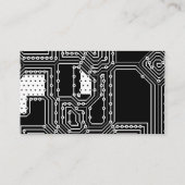 白黒のITテクノロジコンサルタント 名刺 (裏面)