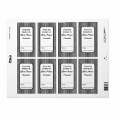 白黒のJarラベルカスタム名前を追加する ラベル (フルシート)