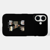 白黒のKの文字のフォトコラージュ Case-Mate iPhoneケース (裏面 (横))